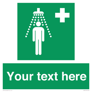 Custom Safety Shower Sign